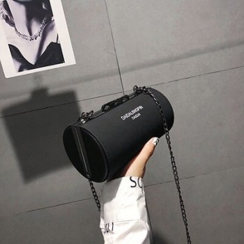 Fashion round mini crossbody bags for women nubuck PU leather lady cylinder handbags